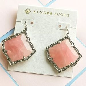 Kendra Scott Pink Silver Earrings